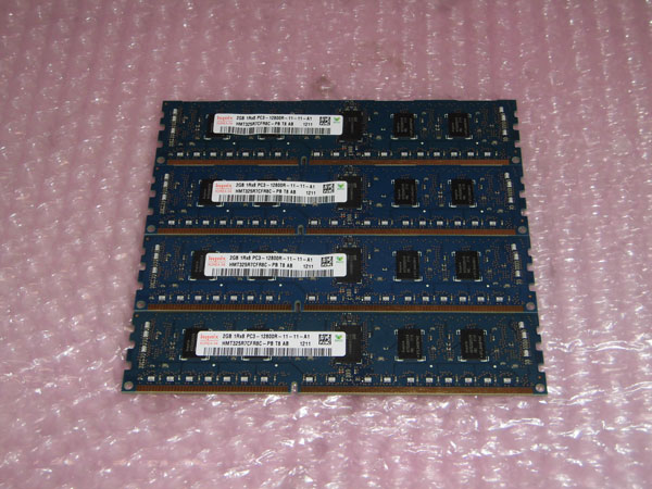 中古メモリー hynix PC3-12800R 8GB(2GB×4枚) 1R×8 PRECISION T5600取り外し品