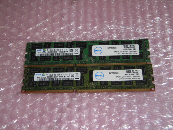 DELL SNPP9RN2C/8G PC3L-10600R 2R4 16GB (8GB2) ť꡼