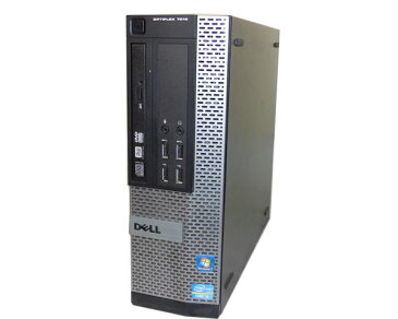 中古パソコン デスクトップ 本体のみ 省スペース型 Windows7 Pro 64bit DELL デル OPTIPLEX 7010 SFF Core i3-3240 3.4Hz 4GB 250GB DVDマルチ WPS Office付き