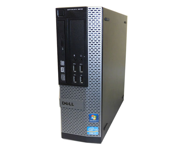 Windows7 Pro 64bit DELL OPTIPLEX 9010 SFF 省スペース Core i7-3770 3.4GHz 4GB 500GB DVDマルチ 中古パソコン デル デスクトップ 本体のみ