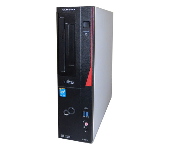 Windows7 Pro 64bit 富士通 ESPRIMO D753/G (FMVD02004) Core i5 4670 3.4GHz メモリ 4GB HDD 250GB(SATA) DVD-ROM 中古パソコン デスクトップ 本体のみ