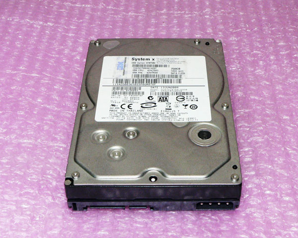IBM 43W7583 43W7658 SATA 750GB 7200rpm 3.5インチ 中古ハードディスク