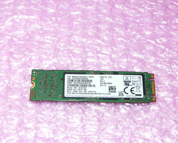 SAMSUNG M.2-2280(SATA) SSD MZNLN128HAHQ-0007 128GBのサムネイル