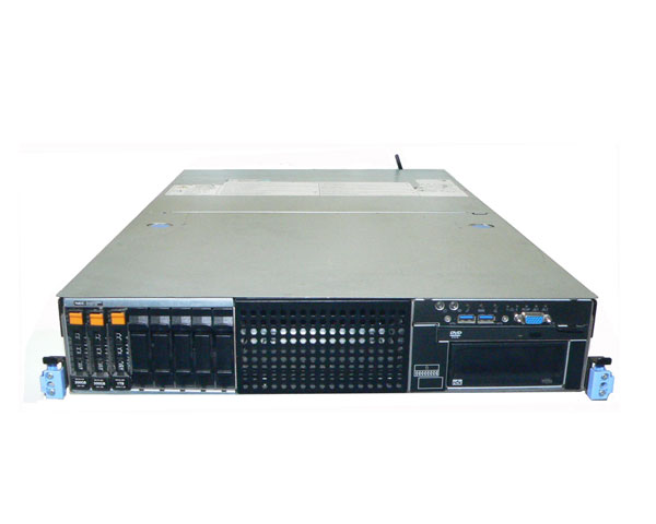 中古 NEC Express5800/R120f-2E (N8100-2264Y) Xeon E5-2620 V3 2.4GHz×2 (6C) メモリ 16GB HDD 300GB×2(SAS 2.5インチ) DVD-ROM AC 2 外観難あり(天板凹み)