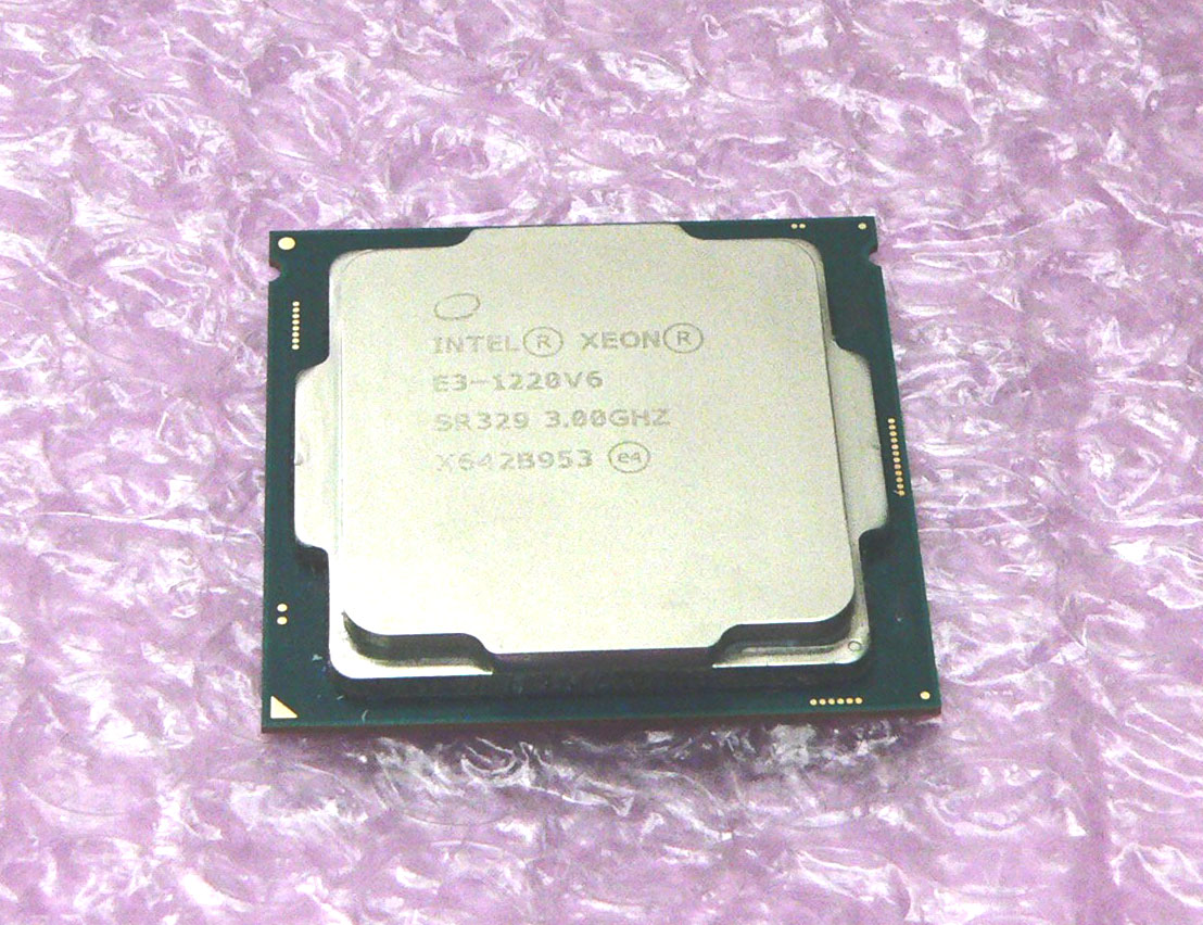中古CPU Intel Xeon E3-1220 V6 3.0GHz SR329 LGA1151