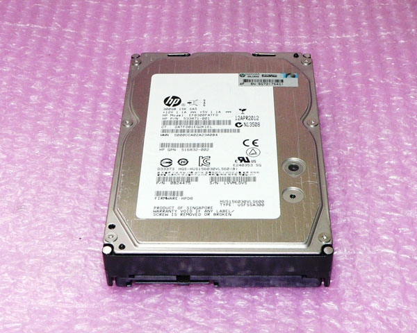 HP 533871-001(EF0300FATFD) SAS 300GB 15K 3.5インチ 中古ハードディスク