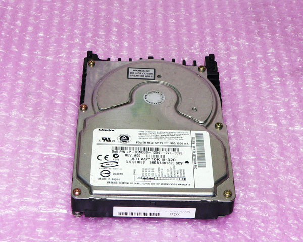DELL 03M330 (ATLAS 10k III KU36L461) Ultra320 SCSI 68pin 36GB 10K 3.5インチ 中古ハードディスク