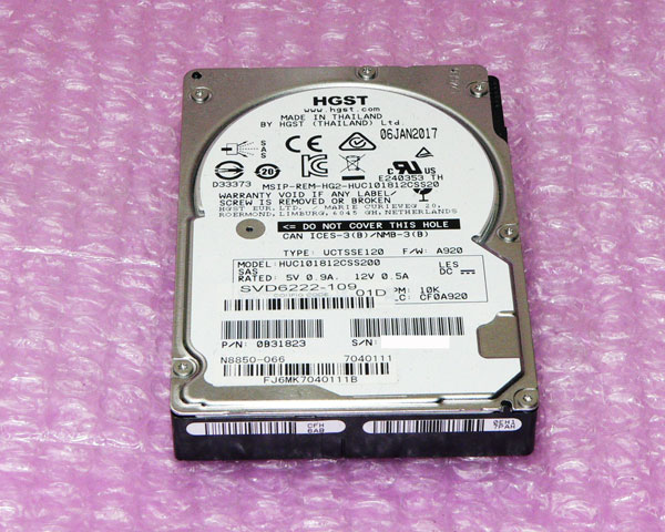 NEC N8850-066 SAS 1.2TB 10K 2.5インチ 中古ハードディスク