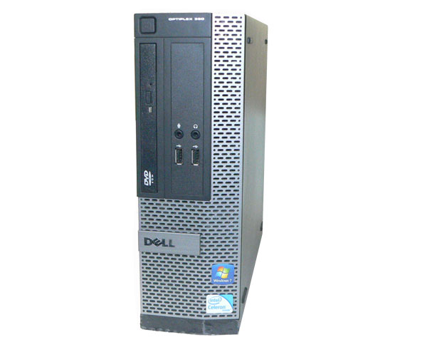 Windows7 Pro 32bit DELL OPTIPLEX 390 SFF Celeron G530 2.4GHz メモリ 2GB HDD 250GB(SATA) DVD-ROM