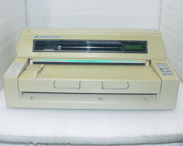 OKI(沖データ) MICROLINE 8480SU2-R ドットプリンター / 筐体に日焼け(大)あり/ インクリボン要交換