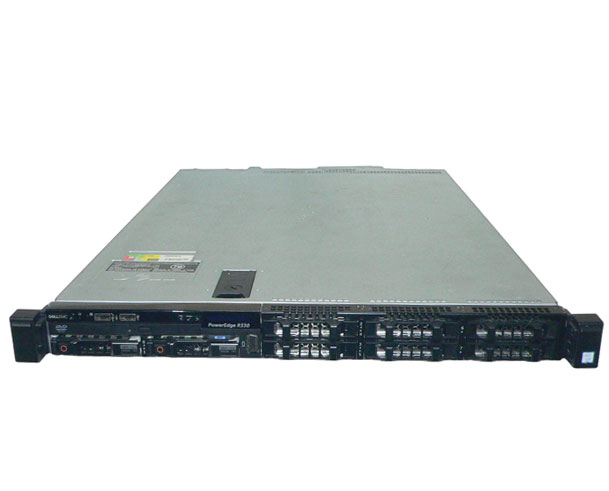 DELL PowerEdge R330 Xeon E3-1220 V6 3.0GHz メモリ 8GB HDD 600GB×2(SAS 2.5インチ) DVD-ROM AC*2 PERC H330