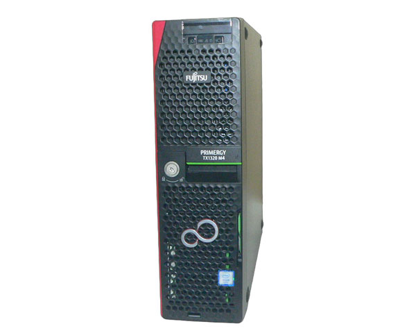 富士通 PRIMERGY TX1320 M4 (PYT1324ZFE) Xeon E-2124 3.3GHz メモリ 16GB HDD 600GB×4(SAS 2.5インチ 8Bay) DVD-ROM