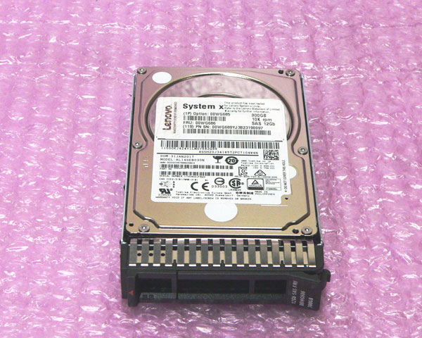 Lenovo 00WG686 SAS 300GB 10K 12Gb 2.5インチ 中古ハードディスク