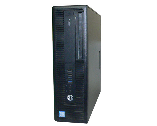 Windows10 Pro 64bit HP ProDesk 600 G2 SFF (W7V98PA#ABJ) 第6世代 Core i3-6100 3.7GHz メモリ 4GB SSD 120GB(新品) DVDマルチ 中古パソコン デスクトップ 本体のみ