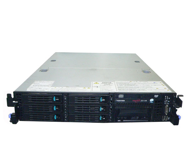 商品名 東芝 MAGNIA 3515R (SYU4080A) CPU Xeon X5260 3.33GHz × 1基 メモリー 4GB (2GB×2枚) HDD 73GB×2 (SAS 3.5インチ) 光学ドライブ DVD-ROM RAIDコントローラー SAS 8708EM2 電源ユニット 搭載数2/最大2 動作状態 動作確認済みです(OS未搭載)OSは付属しておりませんので、お好みのOSを別途御用意下さい。 外観 筐体に擦り傷、汚れが多少あります 付属品 電源コードのみ※上記以外の付属品は一切ありません 補足事項 フロントカバー、ラックレールの付属はありません 納期について 通常ご注文頂いてから、3営業日以内の発送となります。※即日発送が可能な場合もありますので、お急ぎの場合は、別途ご相談下さい。 送料区分 大型商品の為、佐川急便 ラージサイズ宅配便 になります ※代金引換での発送は不可となります。 料金等詳細は　大型宅配便について　のページをご確認ください。 保証期間 商品到着日から3ヶ月間となります※テープドライブは動作未確認の為、保証対象外とさせて頂きます中古サーバー専門店のアクアライトでは、東芝 MAGNIA 3515R (SYU4080A) Xeon X5260 3.33GHz メモリ 4GB HDD 73GB×2 (SAS 3.5インチ) DVD-ROM AC*2 他、中古サーバー・保守用パーツを各種販売しております。お探しの仕様・モデル番号などがございましたらお気軽にお問い合わせください。