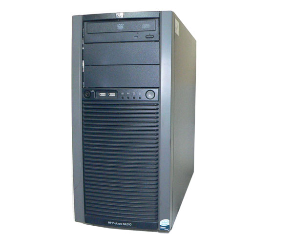 中古 HP ProLiant ML310 G5p 445343-B22 Xeon E3120 3.16GHz メモリ 2GB HDD 160GB 2 SATA DVD-ROM AC*2 小難あり RAIDバッテリー完全消耗 