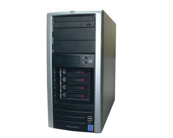 中古 HP ProLiant ML110 G2 366089-291 Pentium4-3.2GHz メモリ 1GB HDD 250GB×4 (SATA) CD-ROM