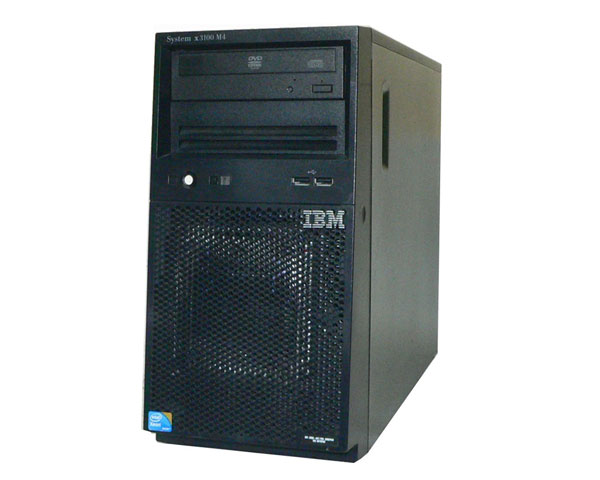 【JUNK】中古 IBM System x3100 M4 2582-PAR Xeon E3-1220 V2 3.1GHz メモリ 4GB HDD 500GB 2 SATA 3.5インチ DVD-ROM