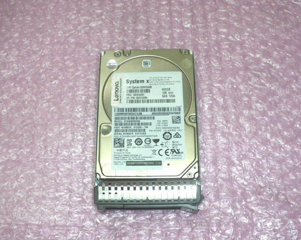 Lenovo 00WG691 (00WG694) SAS 600GB 10K 12Gb 2.5インチ 中古ハードディスク