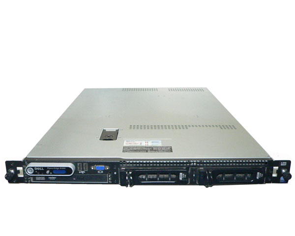 中古 DELL PowerEdge R300 Core2Duo E6405 2.13GHz メモリ 2GB HDD 73GB×2(SAS 3.5インチ) DVD-ROM AC×2