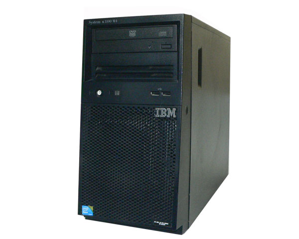 中古 IBM System x3100 M4 2582-B2J Xeon E3-1220 V2 3.1GHz メモリ 4GB HDD 1TB×1 (SATA 3.5インチ) DVD-ROM