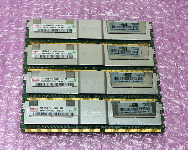 HP 398706-051 PC2-5300F 4GB (1GB×4) 中古メ