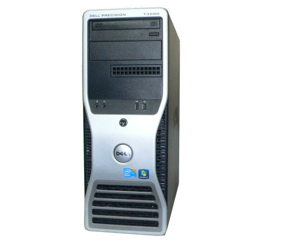 Windows7 Pro 64bit DELL PRECISION T3500 Xeon X5670 2.93GHz 6C メモリ 12GB HDD 500GB SATA DVD-ROM Quadro K2000 筐体傷 汚れ