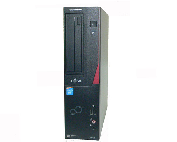 中古 パソコン Windows7 Pro 32bit 富士通 ESPRIMO D551/G (FMVD05001) Celeron G1610 2.6GHz メモリ 4GB HDD 250GB(SATA) DVD-ROM デスクトップ 本体のみ