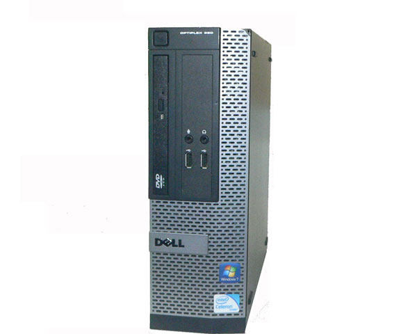 パソコン 中古 Windows7 Pro 32bit DELL OPTIPLEX 390 SFF Celeron G530 2.4GHz メモリ 2GB HDD 250GB(SATA) 難あり(光学ドライブ不良) デスクトップ 本体のみ