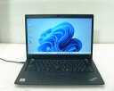 パソコン 中古 Windows11 Pro 64bit Lenovo ThinkPad X13 Gen1 (20T3-S3FA00) 第10世代 Core i5-10210U 1.6GHz メモリ 8GB 256GB(NVMe SSD 新品) 13.3インチ フルHD(1920×1080) ノートパソコン