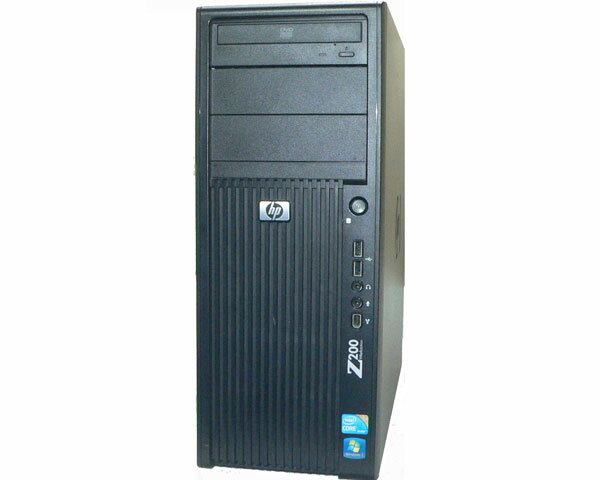 Windows7 Pro 64bit HP Workstation Z200 CMT VA206AV Core i3-540 3.06GHz メモリ 4GB HDD 500GB(SATA) DVD-ROM Quadro 600 難あり(電源スイッチボタン折れ)