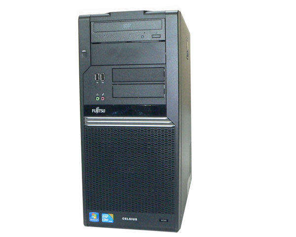 Windows7 Pro 32bit 富士通 CELSIUS W380 (CLW8GAH1) Core i3-530 2.93GHz メモリ 1GB HDD 320GB×2(SATA) DVD-ROM