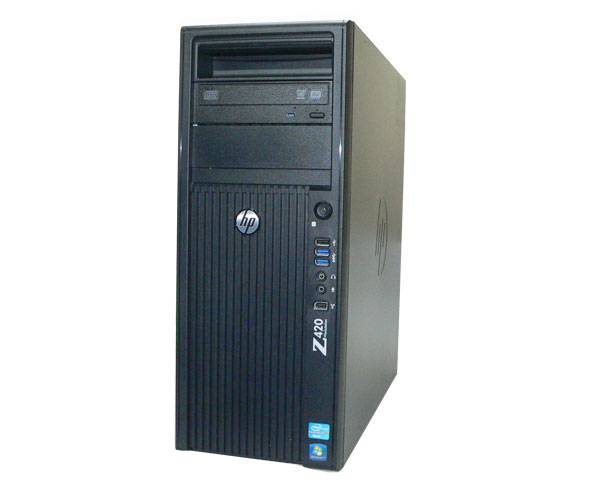 Windows7 Pro 64bit HP Workstation Z420 LJ449AV 水冷モデル Xeon E5-1660 3.6GHz メモリ 4GB HDD 500GB(SATA) DVDマルチ Quadro NVS295 天板汚れあり