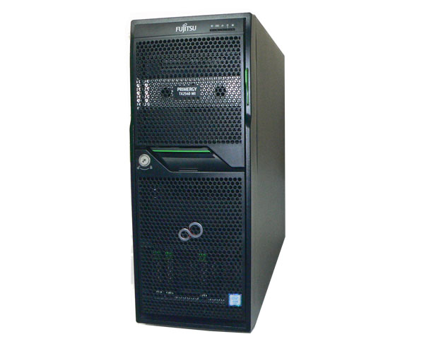 富士通 PRIMERGY TX2540 M1 (PYT2541T2N) Xeon E5-2403 V2 1.8GHz×2基 メモリ 16GB HDD 600GB×3 (SAS 2.5インチ) DVD-ROM AC*2 1