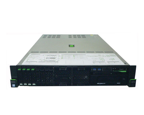 富士通 PRIMERGY RX2520 M4 PYR2524R2N Xeon Bronze 3106 1.7GHz 8C メモリ 24GB HDD 900GB 4 SAS DVD-ROM AC*2