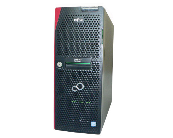 富士通 PRIMERGY TX1330 M3 (PYT1333TNS) Xeon E3-1220 V6 3.0GHz メモリ 4GB HDD 500GB×3(SATA)