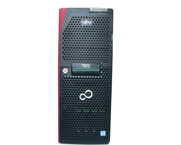 富士通 PRIMERGY TX1330 M3 (PYT1333TNS) Xeon E3-1220 V6 3.0GHz メモリ 4GB HDD 300GB×3(SAS) DVD-ROM