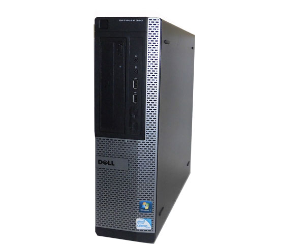 OSなし DELL OPTIPLEX 390 DT Celeron-G530 2.4GHz 1GB 250GB DVD-ROM 中古パソコン デスクトップ 本体のみ