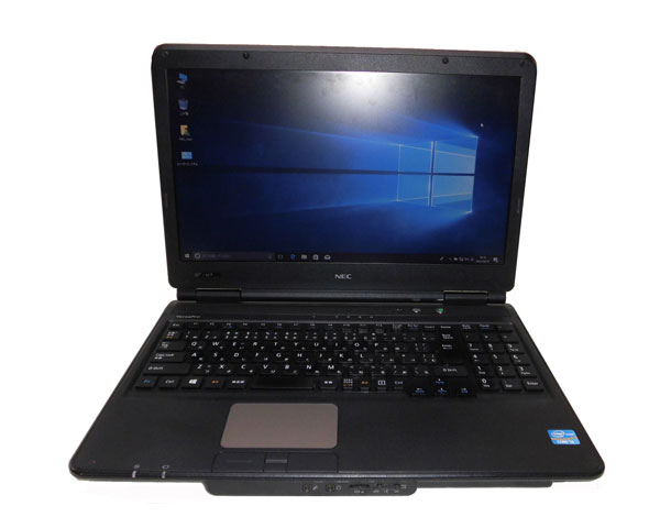 Windows10 Pro 64bit NEC VersaPro VJ24LL-F (PC-VJ24LLZDF) Core i3-3110M 2.4GHz メモリ 2GB HDD 320GB(SATA) DVD-ROM 15.6インチ テンキー 中古ノートパソコン ACアダプタ付属なし