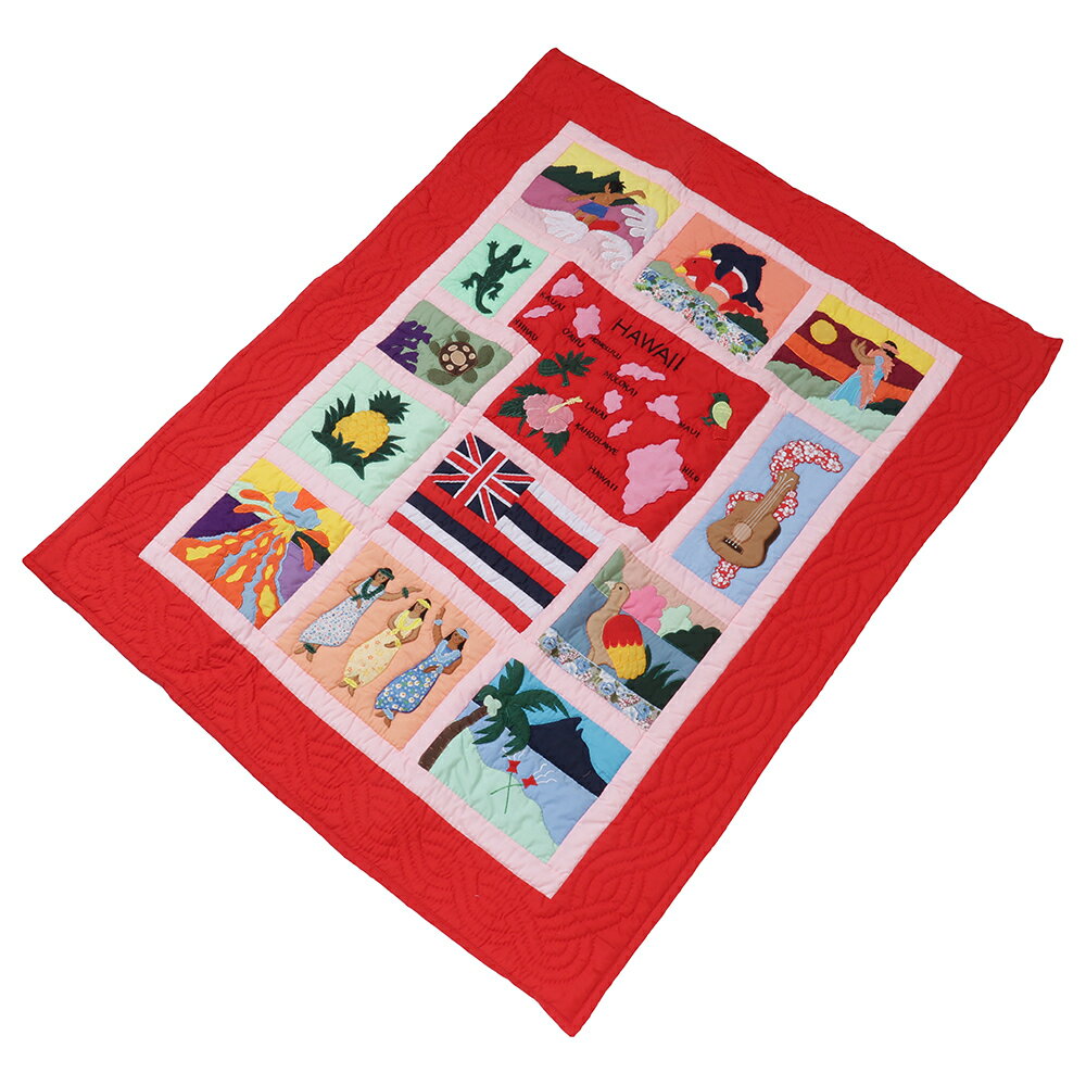 ハワイアンキルト ベビー ブランケット タオルケット インテリア 選べる 送料無料 HAWAII 雑貨 即日発送 かわいい ハワイ 誕生日 プレゼント 母の日 記念品 お祝い ギフト [2]