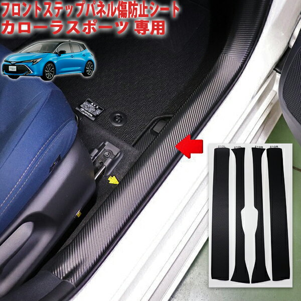 カローラスポーツ　フロントステップパネル傷防止シート