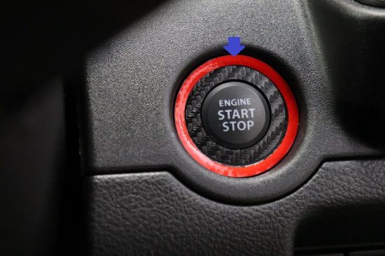 ソリオバンディットMA37S　プッシュスタートボタンベゼルシート