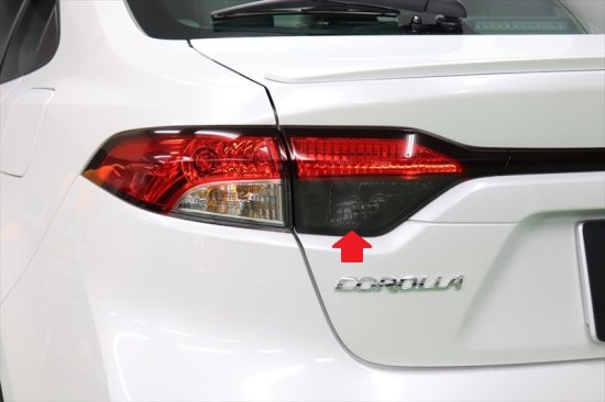 カローラセダン　テールバックフィルム