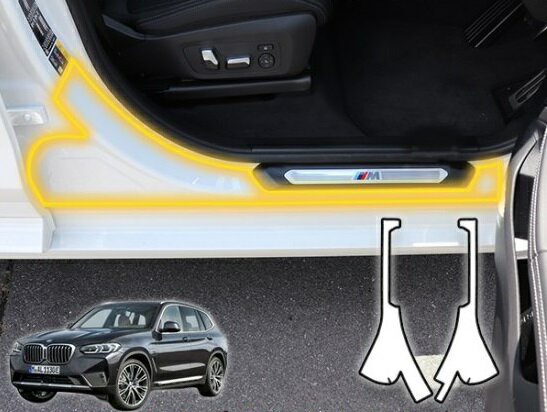 BMW　X3　センターピラープロテクションフィルム