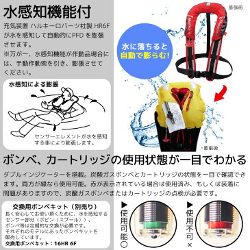 モーゲット BSJ-8320RS2 自動膨張式ライフジャケット サスペンダータイプ 国交省認定品 タイプA 検定品 桜マーク付 高階 BLUESTORM 釣り
