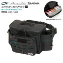 アクアビーチセール DAIWA エメラルダス ヒップバッグ(E)ブラック #3055 ポリエステル 13×30×23cm エギ収納 釣り フィッシング