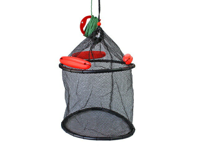 ラバーホース巻きスカリ KG-207 釣り 枠径40cm×2段 フロート 8mロープ付 ALIVE