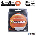 クリアランス特価 シーガー 60m 24号 クリア フロロカーボン100 Seaguar 釣り糸 ハリス