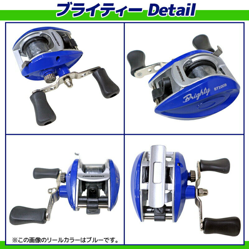 楽天市場 穴釣り用ロッド プリズムテトラ ベイトリール ブライティーbt100 セット Pro Marine ライフジャケット釣具アクアビーチ