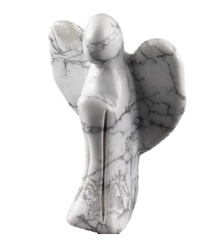 ミニ彫り物 天使 (50mm) ホワイトハウライト 風水 パワーストーン / インペリアルオーラ おしゃれ かわいい オシャレ 可愛い プレゼント ギフト 贈り...